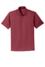 Eddie Bauer EB102 Mens Performance UPF 30+ Short Sleeve Polo Shirt Red Rhubarb Flat Front