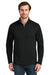 Eddie Bauer EB120 Mens Adventurer 1/4 Zip Sweatshirt Deep Black Model Front