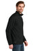 Eddie Bauer EB120 Mens Adventurer 1/4 Zip Sweatshirt Deep Black Model Side