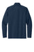 Eddie Bauer EB120 Mens Adventurer 1/4 Zip Sweatshirt Heather River Navy Blue Flat Back