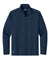 Eddie Bauer EB120 Mens Adventurer 1/4 Zip Sweatshirt Heather River Navy Blue Flat Front