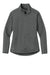 Eddie Bauer EB121 Womens Adventurer Full Zip Sweatshirt Heather Metal Grey Flat Front