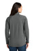 Eddie Bauer EB121 Womens Adventurer Full Zip Sweatshirt Heather Metal Grey Model Back