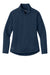 Eddie Bauer EB121 Womens Adventurer Full Zip Sweatshirt Heather River Navy Blue Flat Front