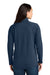 Eddie Bauer EB121 Womens Adventurer Full Zip Sweatshirt Heather River Navy Blue Model Back