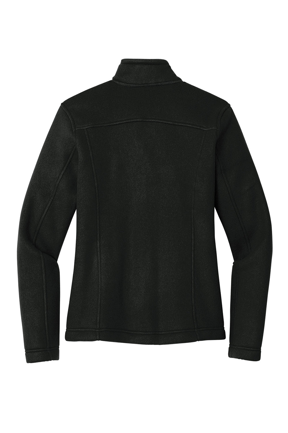 Eddie Bauer EB201 Womens Full Zip Fleece Jacket Black Flat Back