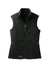 Eddie Bauer EB205 Womens Full Zip Fleece Vest Black Flat Front