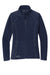 Eddie Bauer EB225 Womens Pill Resistant Microfleece Full Zip Jacket Navy Blue Flat Front