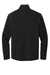 Eddie Bauer EB226 Mens Pill Resistant Microfleece 1/4 Zip Sweatshirt Black Flat Back