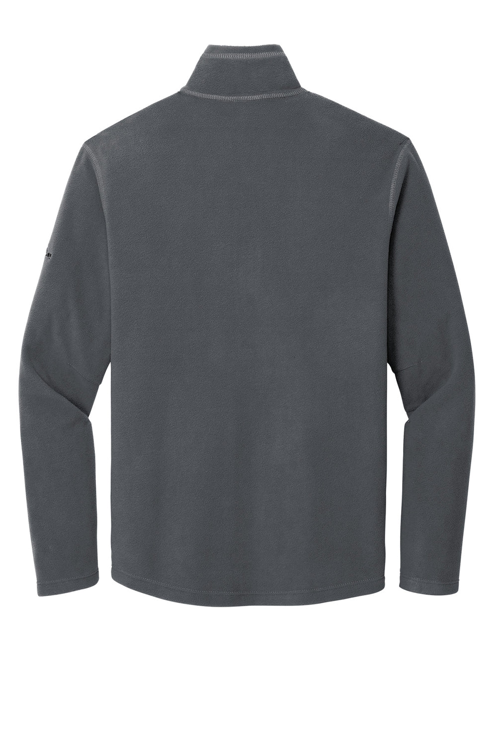 Eddie Bauer EB226 Mens Pill Resistant Microfleece 1/4 Zip Sweatshirt Steel Grey Flat Back