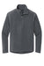 Eddie Bauer EB226 Mens Pill Resistant Microfleece 1/4 Zip Sweatshirt Steel Grey Flat Front