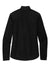 Eddie Bauer EB227 Womens Pill Resistant Microfleece 1/4 Zip Jacket Black Flat Back