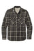 Eddie Bauer EB228 Mens Woodland Snap Front Shirt Jacket w/ Double Pockets Steel Grey/Bone Flat Front
