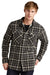 Eddie Bauer EB228 Mens Woodland Snap Front Shirt Jacket w/ Double Pockets Steel Grey/Bone Model Front