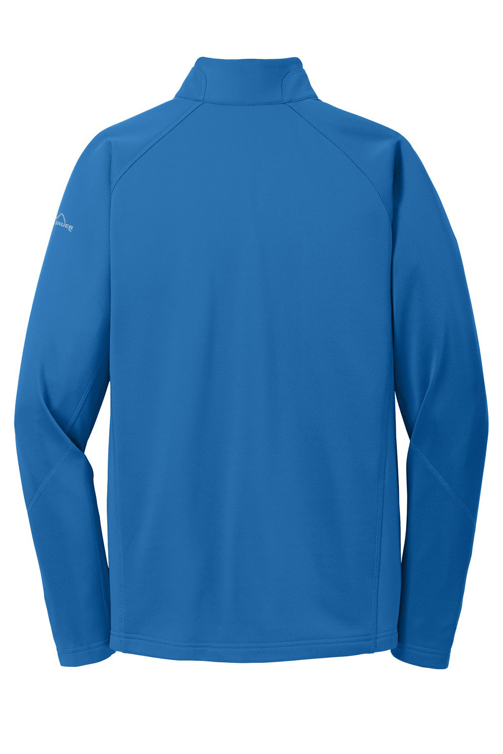 Eddie Bauer EB234 Mens Performance Fleece 1/4 Zip Sweatshirt Ascent Blue Flat Back