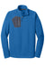 Eddie Bauer EB234 Mens Performance Fleece 1/4 Zip Sweatshirt Ascent Blue Flat Front