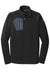 Eddie Bauer EB234 Mens Performance Fleece 1/4 Zip Sweatshirt Black Flat Front