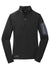 Eddie Bauer EB235 Womens Performance Fleece 1/4 Zip Sweatshirt w/ Pocket Black Flat Front