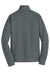 Eddie Bauer EB236 Mens Smooth Fleece 1/4 Zip Sweatshirt Iron Grey Flat Back