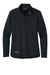 Eddie Bauer EB2370 Womens Smooth Fleece 1/4 Zip Sweatshirt Black Flat Front