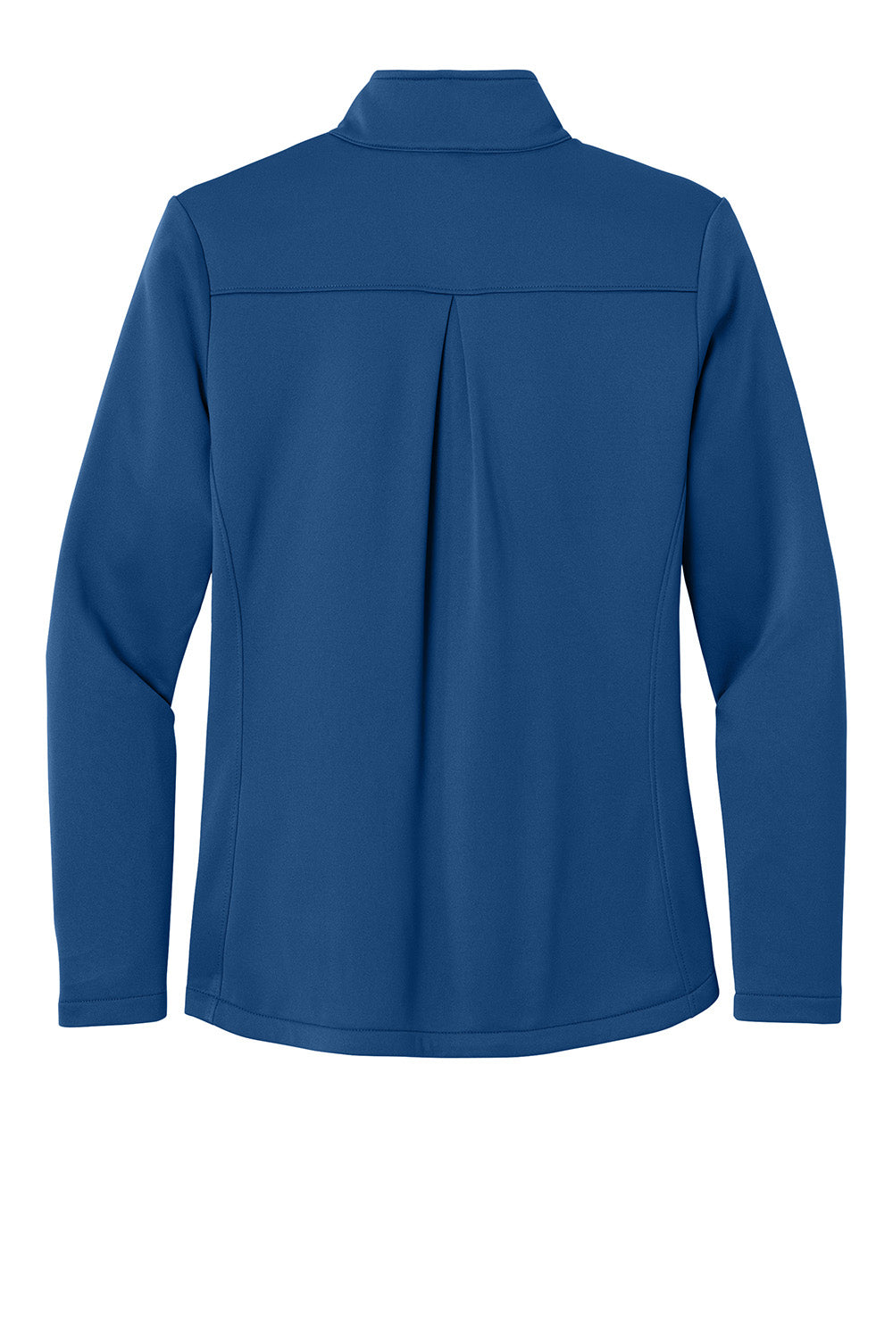 Eddie Bauer EB2370 Womens Smooth Fleece 1/4 Zip Sweatshirt Cobalt Blue Flat Back