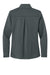 Eddie Bauer EB2370 Womens Smooth Fleece 1/4 Zip Sweatshirt Iron Gate Grey Flat Back