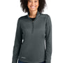 Eddie Bauer Womens Smooth Fleece 1/4 Zip Sweatshirt - Iron Gate Grey