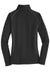 Eddie Bauer EB237 Womens Smooth Fleece 1/4 Zip Sweatshirt Black Flat Back