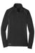 Eddie Bauer EB237 Womens Smooth Fleece 1/4 Zip Sweatshirt Black Flat Front