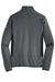 Eddie Bauer EB238 Mens Full Zip Fleece Jacket Heather Dark Charcoal Grey Flat Back