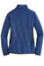 Eddie Bauer EB239 Womens Full Zip Fleece Jacket Heather Blue Flat Back