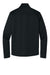 Eddie Bauer EB2460 Mens Smooth Fleece Full Zip Sweatshirt w/ Pockets Black Flat Back
