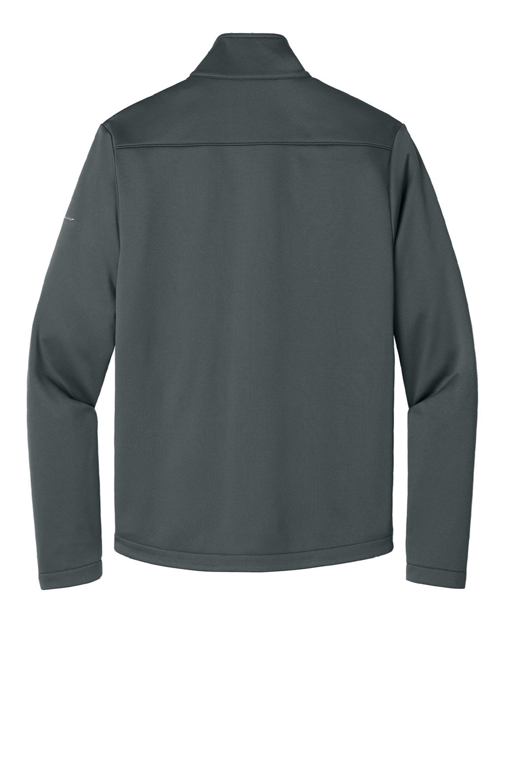 Eddie Bauer EB2460 Mens Smooth Fleece Full Zip Sweatshirt w/ Pockets Iron Gate Grey Flat Back
