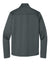Eddie Bauer EB2460 Mens Smooth Fleece Full Zip Sweatshirt w/ Pockets Iron Gate Grey Flat Back