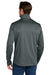 Eddie Bauer EB2460 Mens Smooth Fleece Full Zip Sweatshirt w/ Pockets Iron Gate Grey Model Back