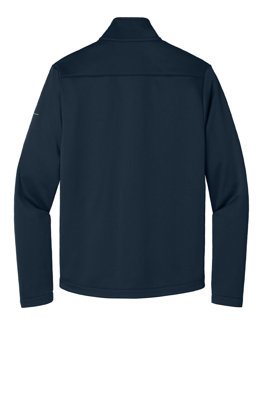 Eddie Bauer EB2460 Mens Smooth Fleece Full Zip Sweatshirt w/ Pockets River Navy Blue Flat Back