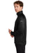 Eddie Bauer EB246 Mens Fleece Full Zip Jacket Black Model Side