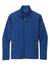 Eddie Bauer EB246 Mens Fleece Full Zip Jacket Cobalt Blue Flat Front