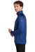 Eddie Bauer EB246 Mens Fleece Full Zip Jacket Cobalt Blue Model Side