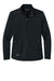 Eddie Bauer EB2470 Womens Smooth Fleece Full Zip Sweatshirt w/ Pockets Black Flat Front