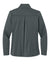 Eddie Bauer EB2470 Womens Smooth Fleece Full Zip Sweatshirt w/ Pockets Iron Gate Grey Flat Back
