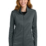 Eddie Bauer Womens Smooth Fleece Full Zip Sweatshirt w/ Pockets - Iron Gate Grey