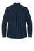 Eddie Bauer EB2470 Womens Smooth Fleece Full Zip Sweatshirt w/ Pockets River Navy Blue Flat Back