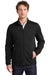 Eddie Bauer EB250 Mens Pill Resistant Fleece Full Zip Jacket Black Model Front