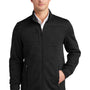 Eddie Bauer Mens Pill Resistant Fleece Full Zip Jacket - Black