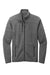 Eddie Bauer EB250 Mens Pill Resistant Fleece Full Zip Jacket Heather Dark Grey Flat Front