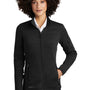 Eddie Bauer Womens Pill Resistant Fleece Full Zip Jacket - Black