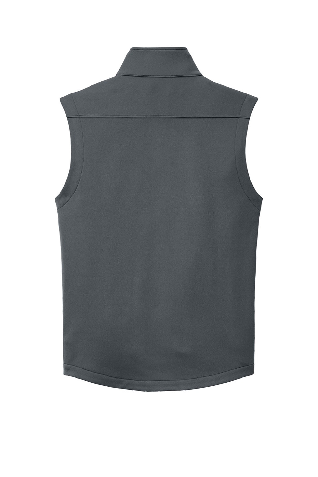 Eddie Bauer EB2560 Mens Full Zip Fleece Vest Iron Gate Grey Flat Back