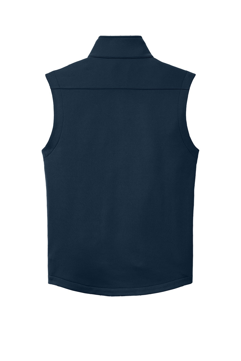 Eddie Bauer EB2560 Mens Full Zip Fleece Vest River Navy Blue Flat Back