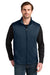 Eddie Bauer EB2560 Mens Full Zip Fleece Vest River Navy Blue Model Front